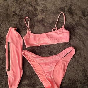 Triangl velvet bikini